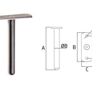 Soporte BF-FLAT poste