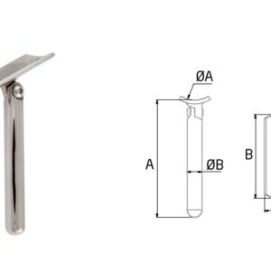 Soporte BG-R inclinado curvo